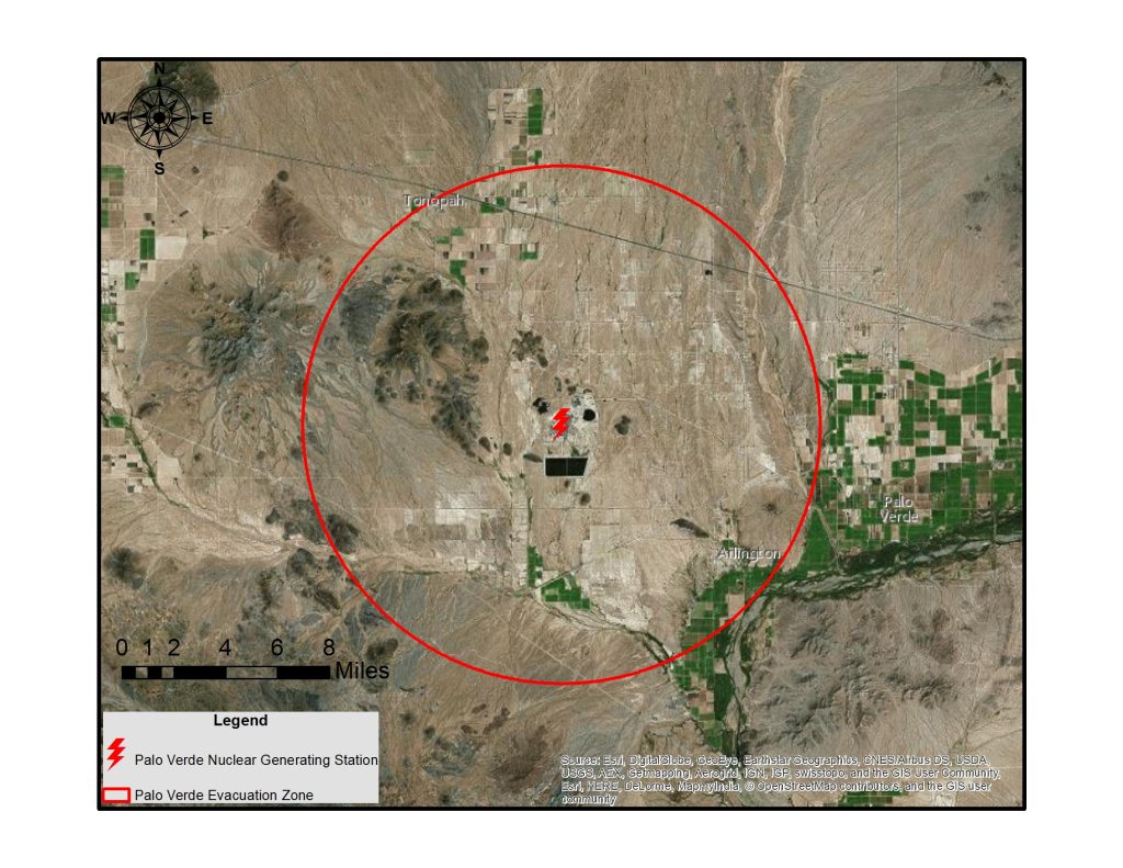 Satellite view of Palo Verde NGS